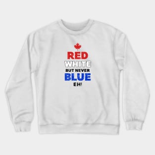 Red White but never Blue Eh (Worn) Crewneck Sweatshirt